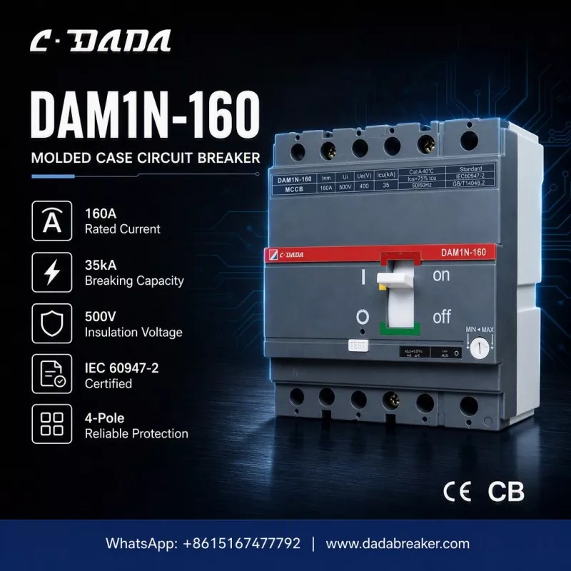 Nákvæmni vernd fyrir iðnaðarnet: C·DADA DAM1N-160 MCCB