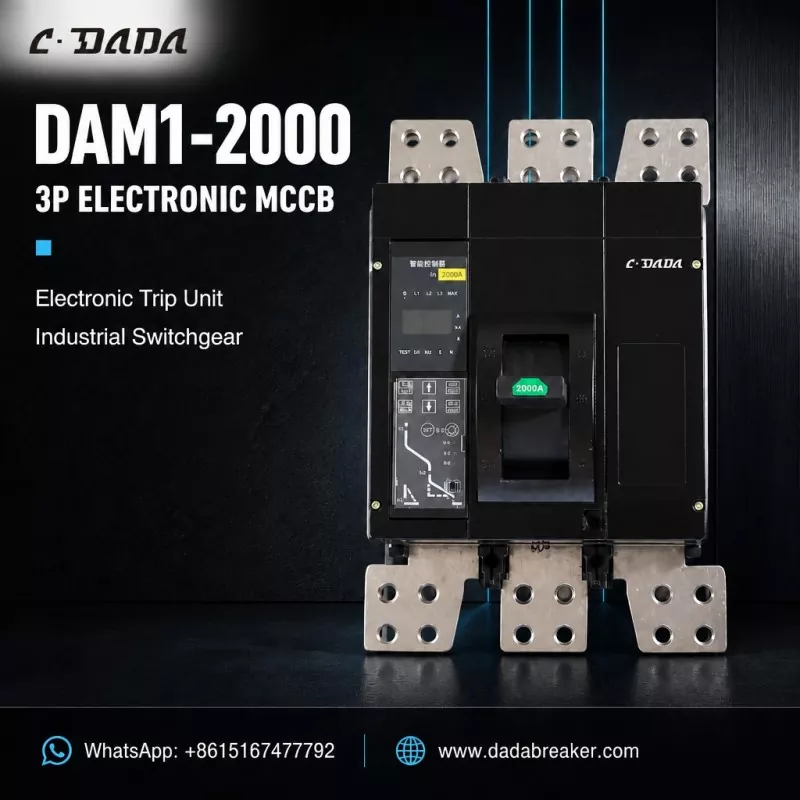 DAM1-2000 3P rafræn MCCB fyrir iðnaðarrofabúnað | C·DADA Electric
